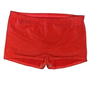 BALTEX Brand Swim Shorts Boy Shorts in Tangerine,Blend of Antron/Spandex Size 14